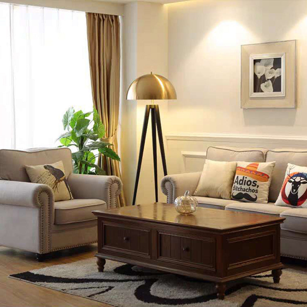 Tri-Gold Floor Lamp