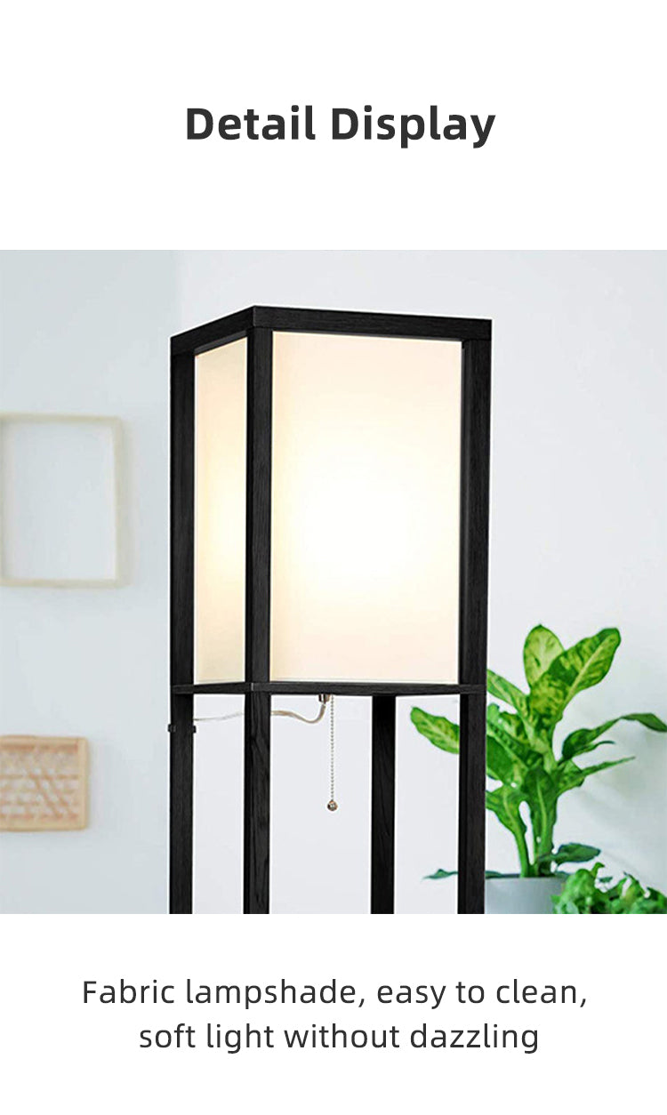 LuminaShelf Floor Lamp