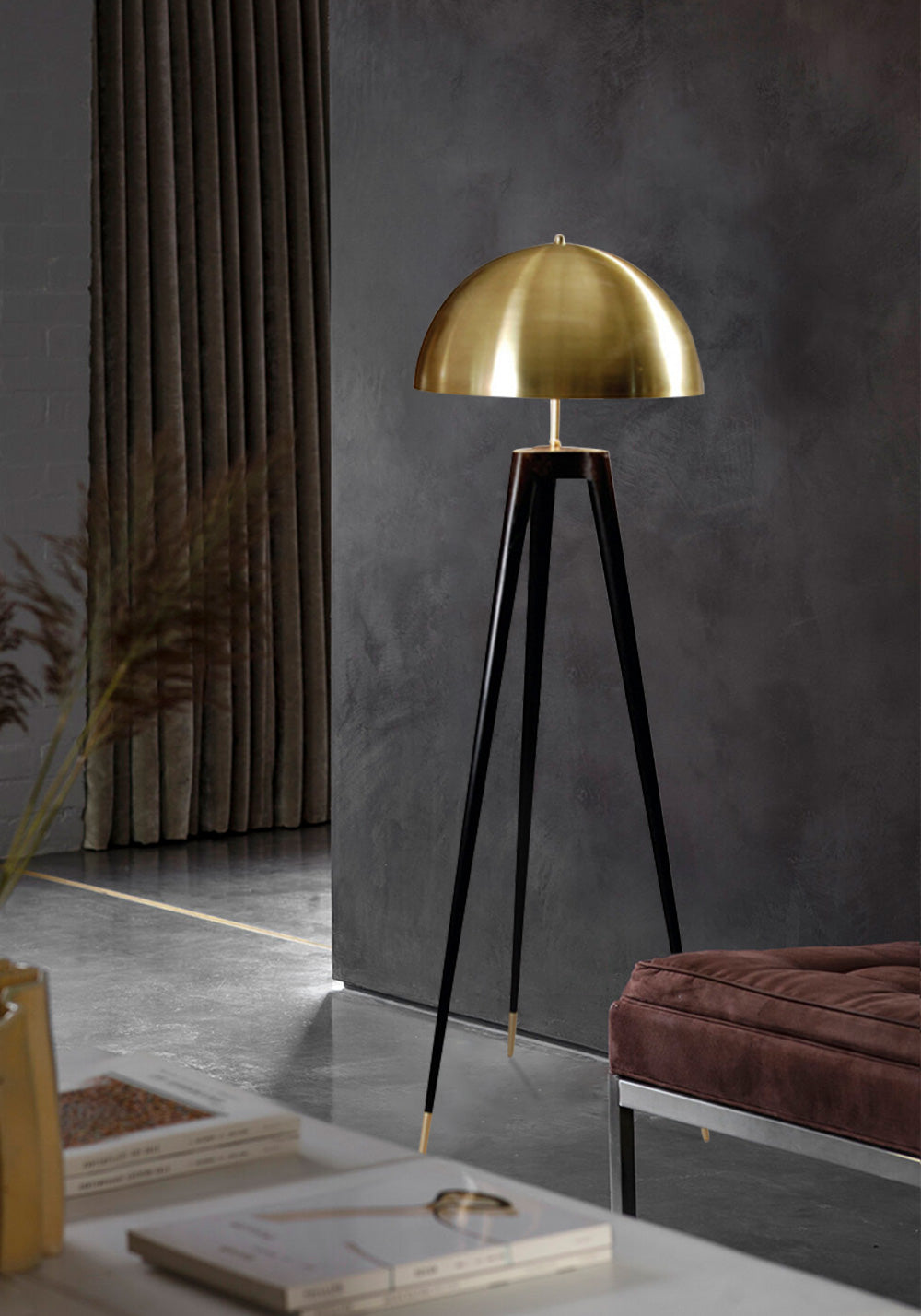 Tri-Gold Floor Lamp